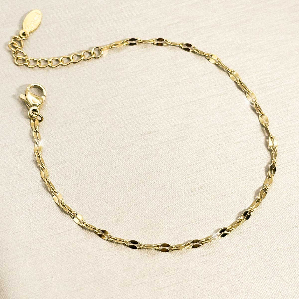 Goldfarbene Eleganz Armband