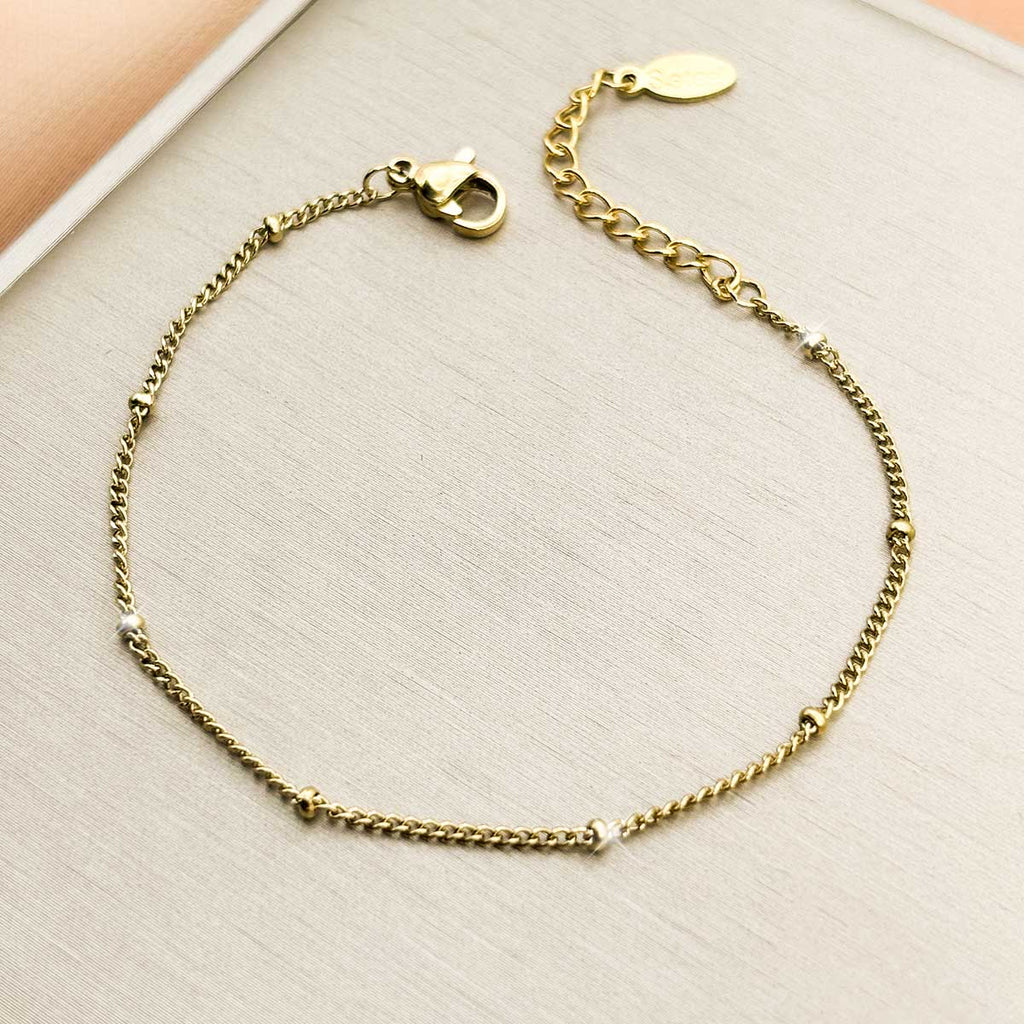 Goldfarbenes Symmetrie Armband