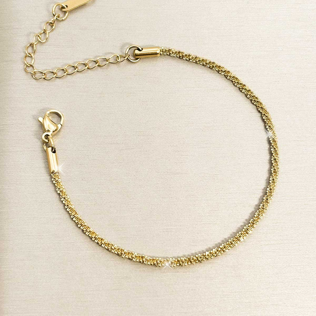 Goldfarbenes Glanz Armband