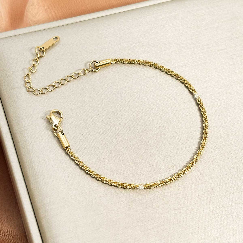 Goldfarbenes Glanz Armband