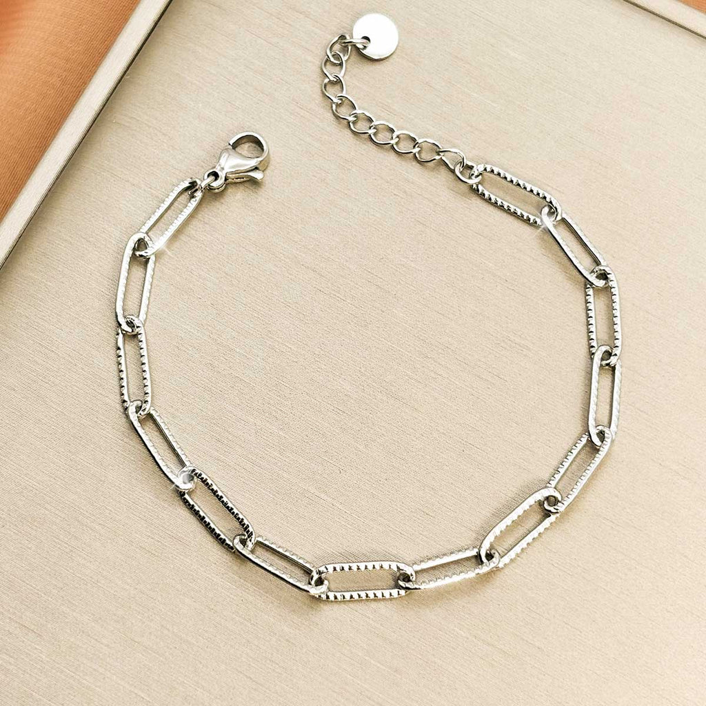 Strukturiertes Glieder Armband