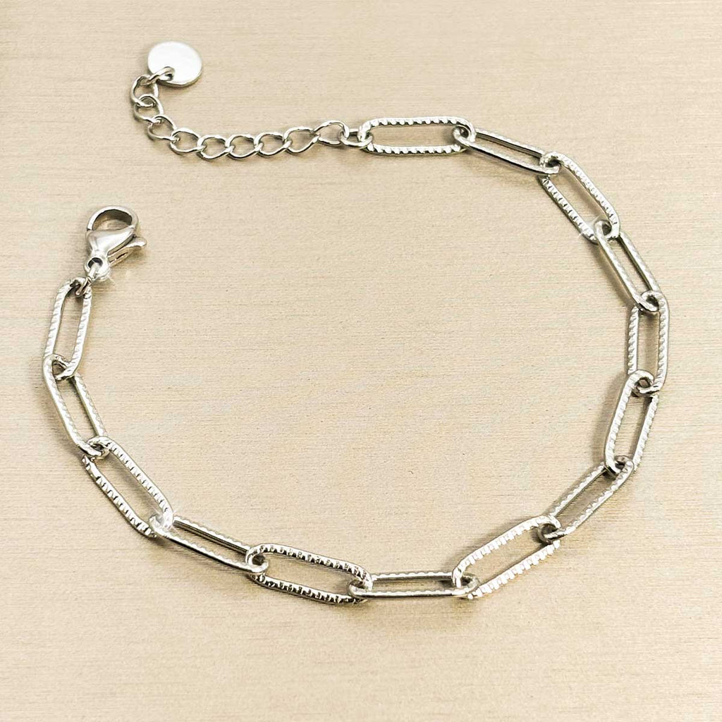 Strukturiertes Glieder Armband