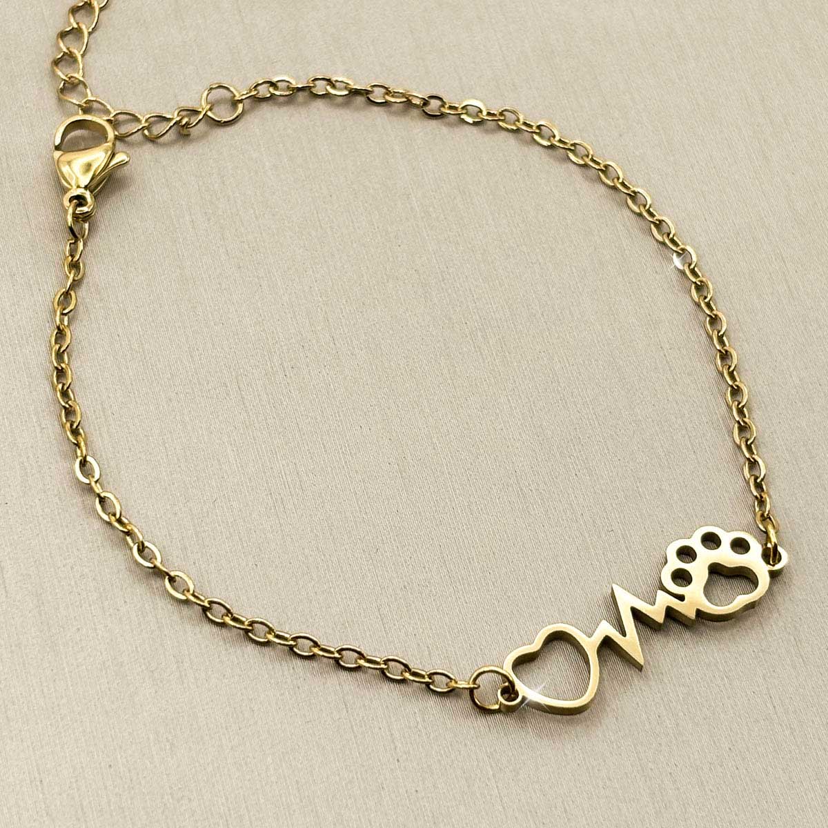 Herz Pfoten Armband