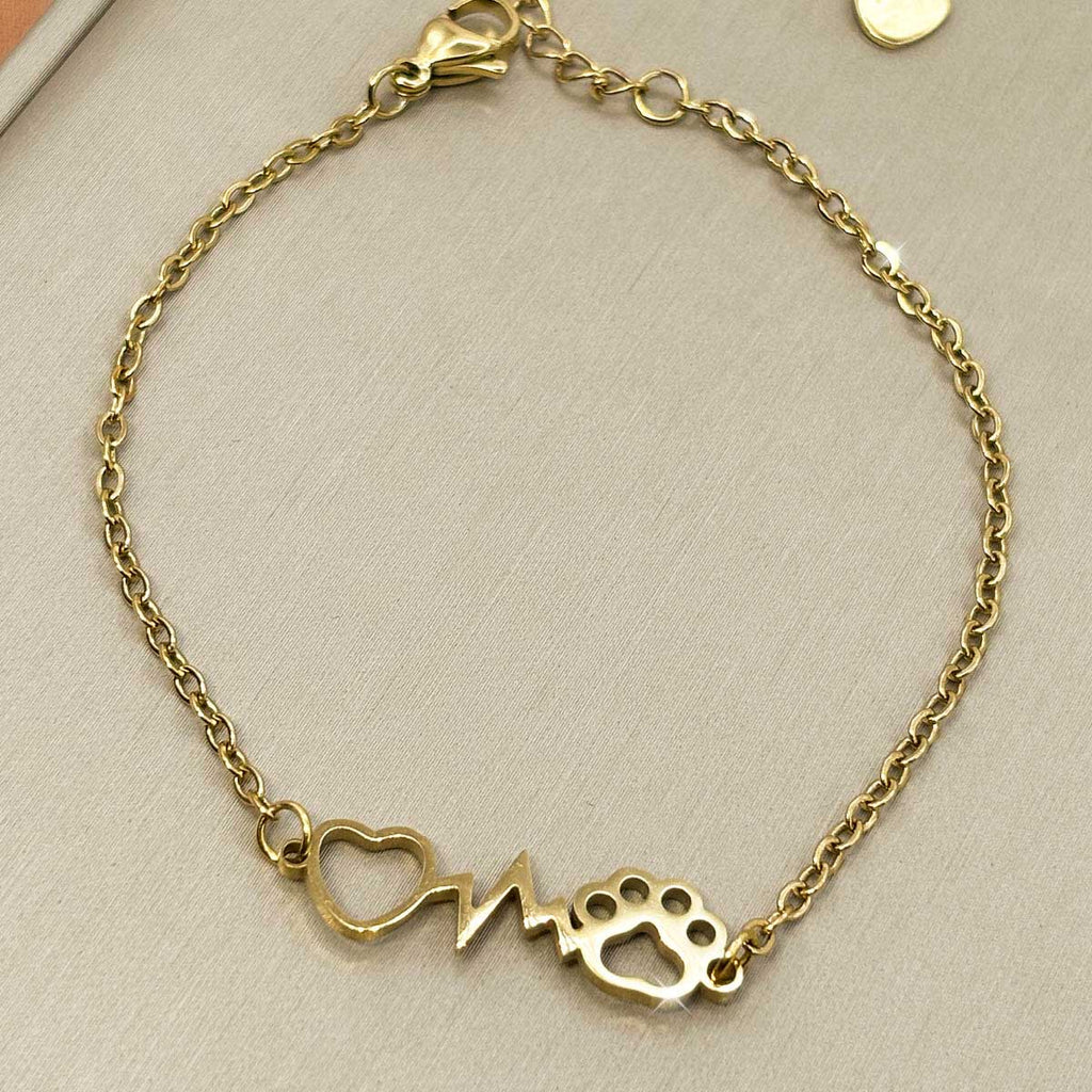 Herz Pfoten Armband