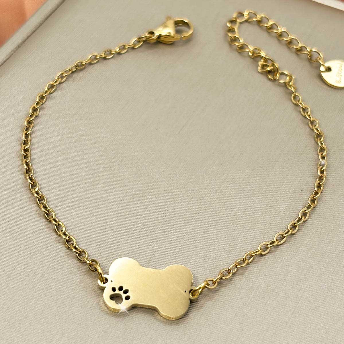 Knochen Pfoten Armband