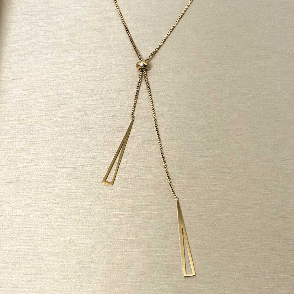 Goldfarbenes Y-Halskette