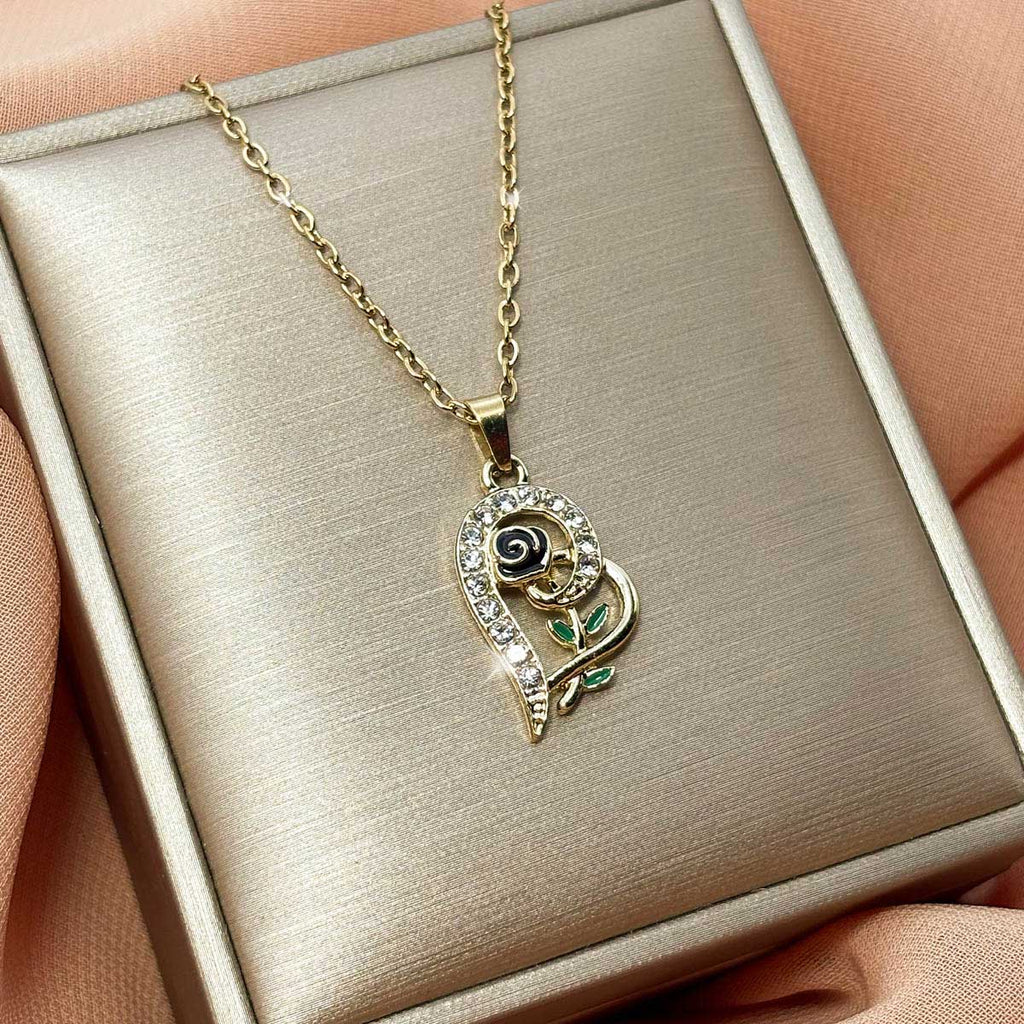 Zirkonia Herz Kette