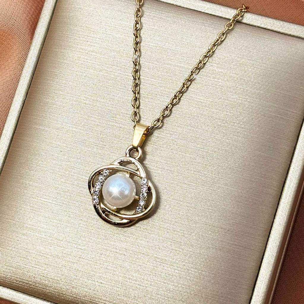 Kunstperlen Orbit Kette