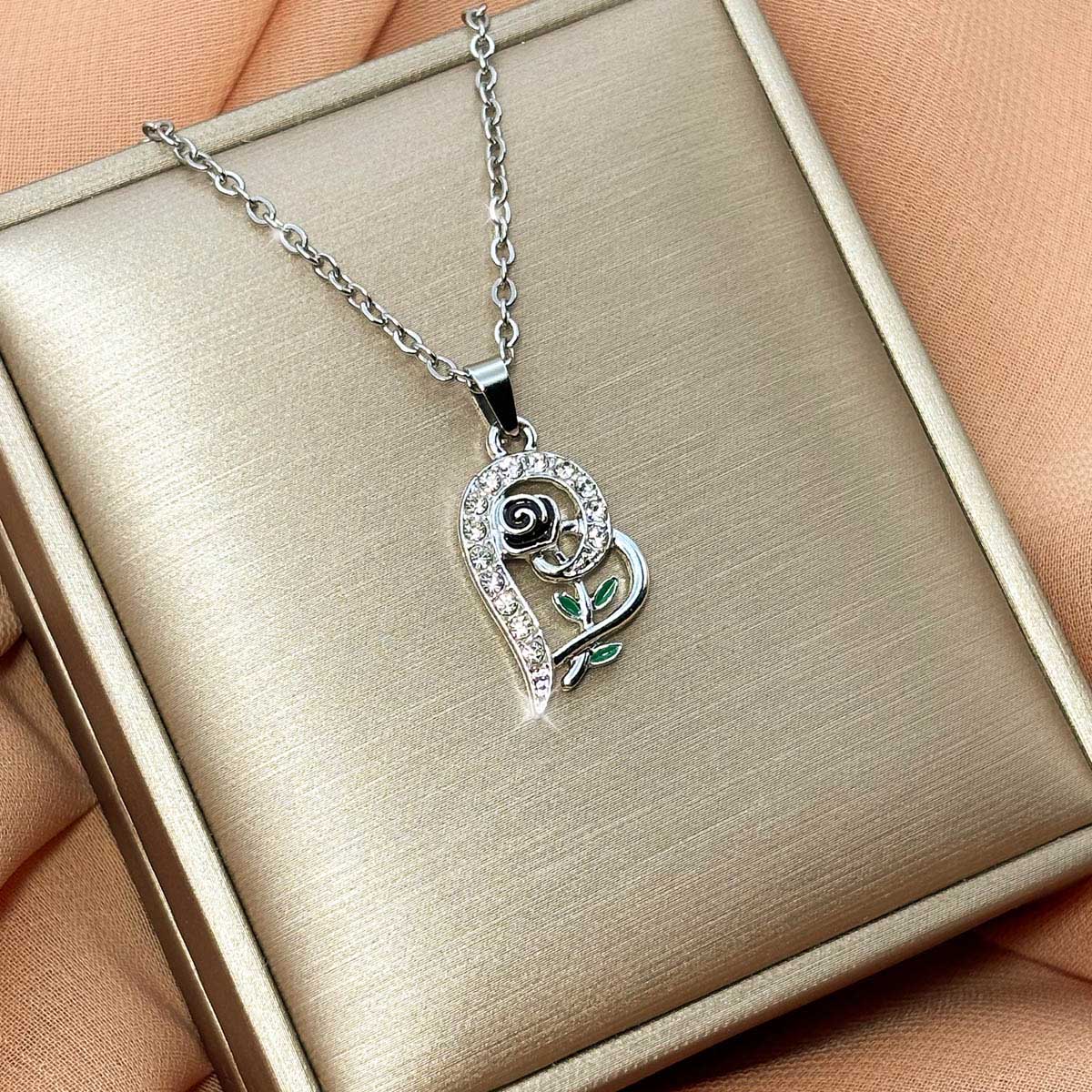 Herz Rose Kette