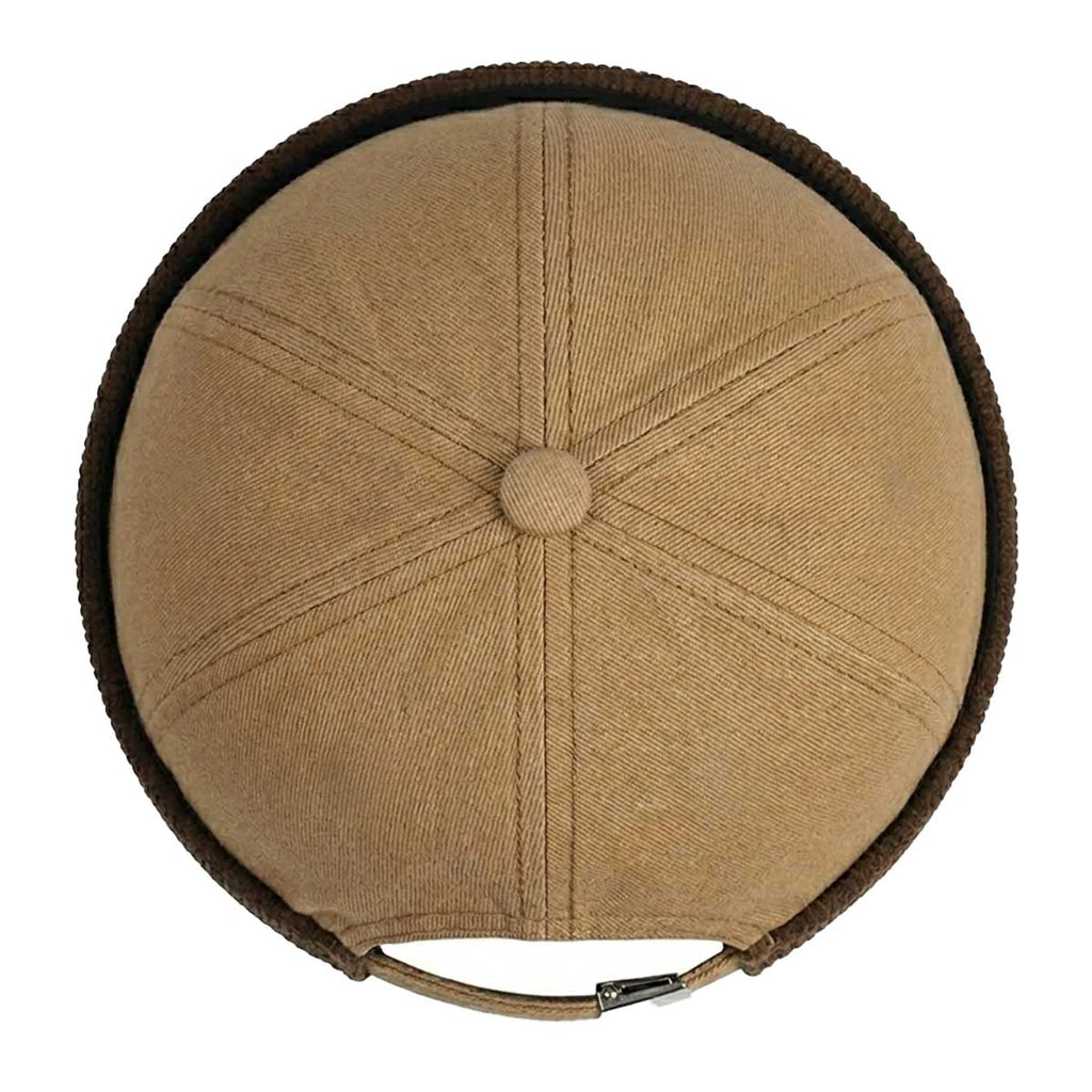 Docker Cap Beige-Braun – Cord Hafenmütze mit Patch