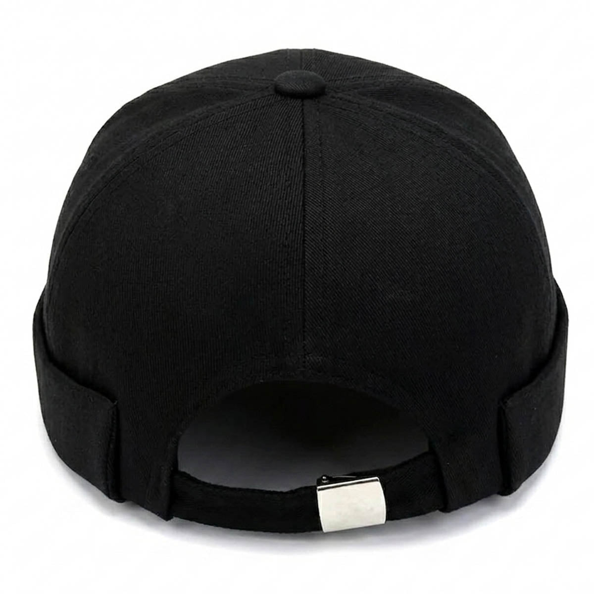 Schwarze NYC Docker Cap – Trendige Hafenmütze mit Stickerei Unisex