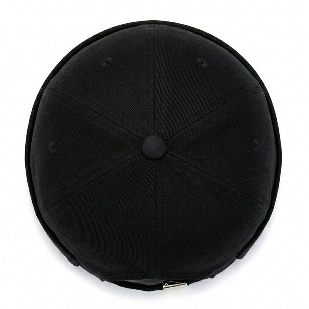 Schwarze Rose Docker Cap – Trendige Hafenmütze mit Stickerei Unisex