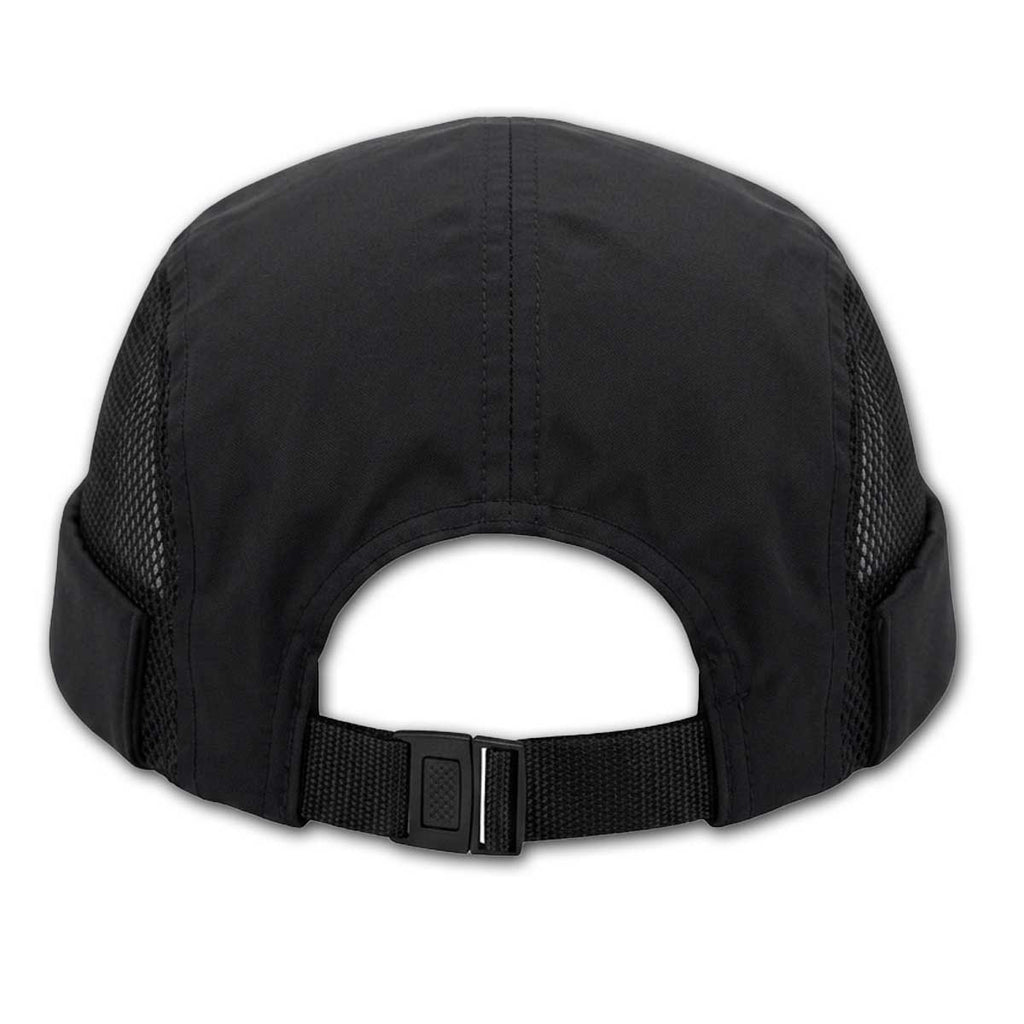 Schwarze Atmungsaktive Docker Cap – Luftige Hafenmütze mit Mesh Unisex