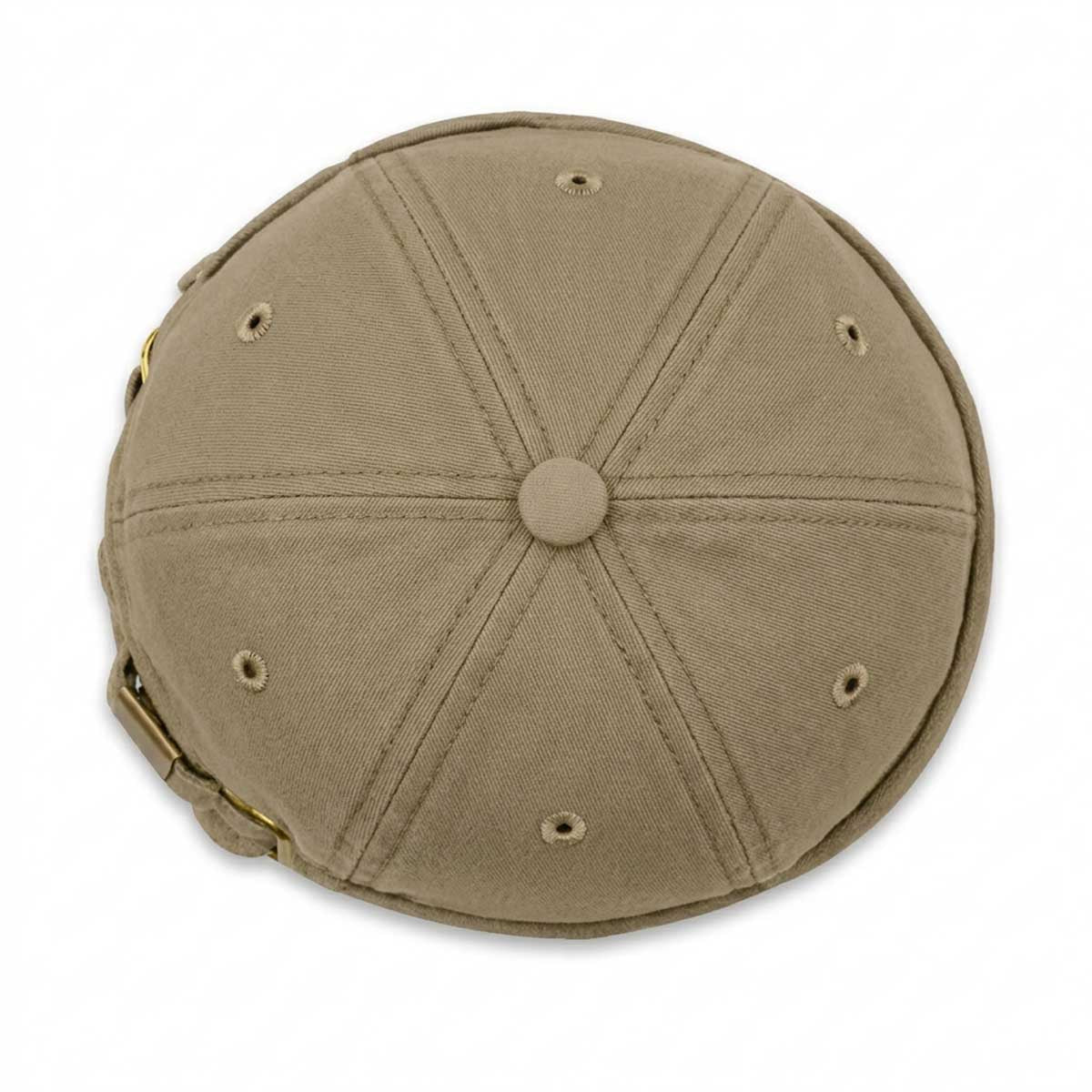 Docker Cap Beige – Washed Hafenmütze aus Baumwolle