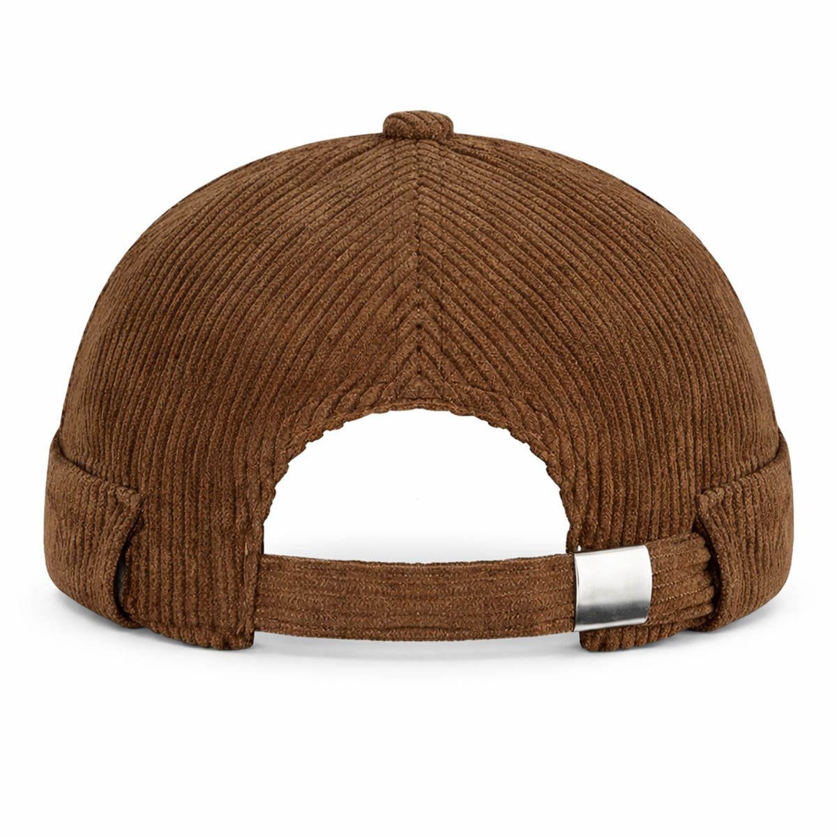 Braune Cord Docker Cap – Trendige Hafenmütze aus Kordsamt Unisex