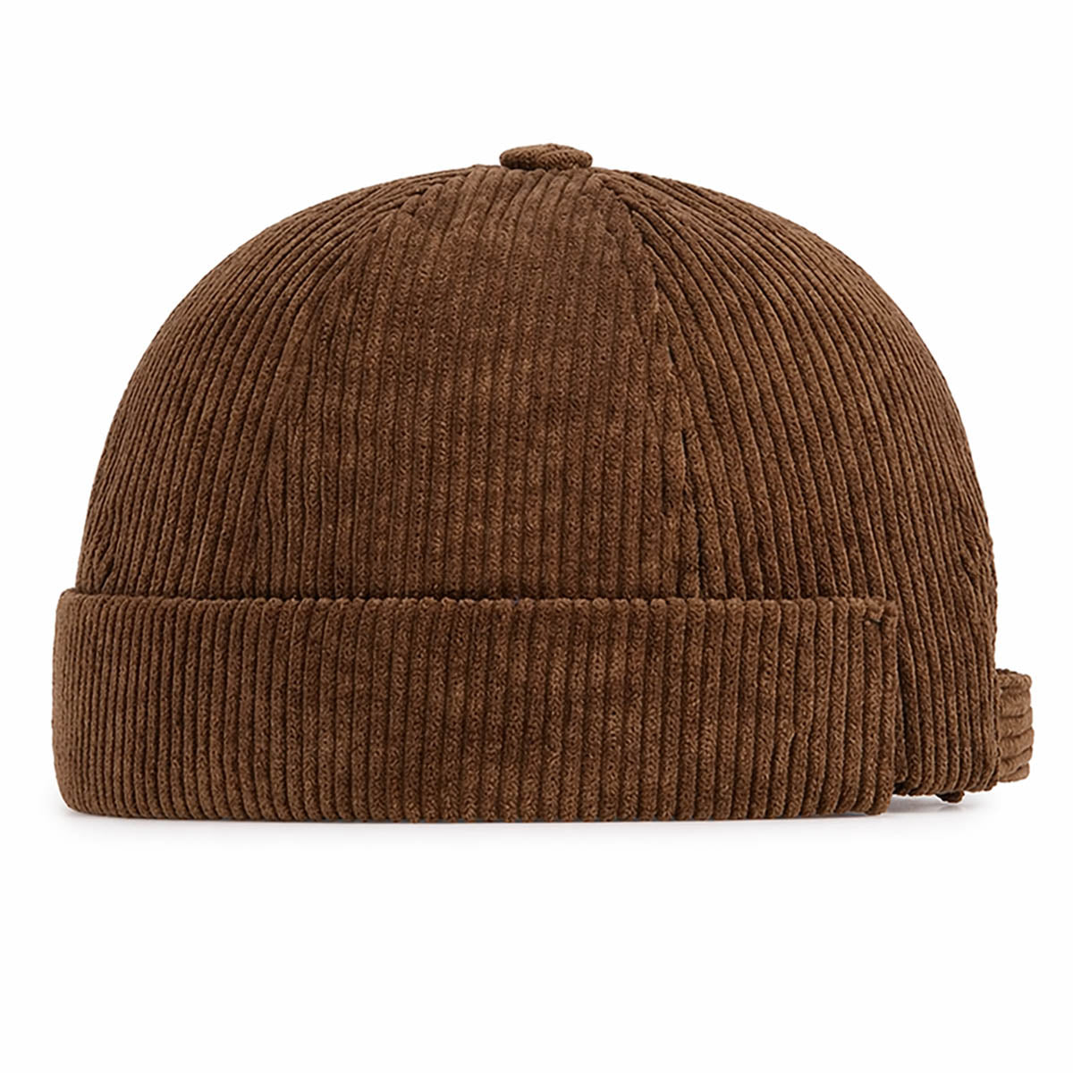 Braune Cord Docker Cap – Trendige Hafenmütze aus Kordsamt Unisex