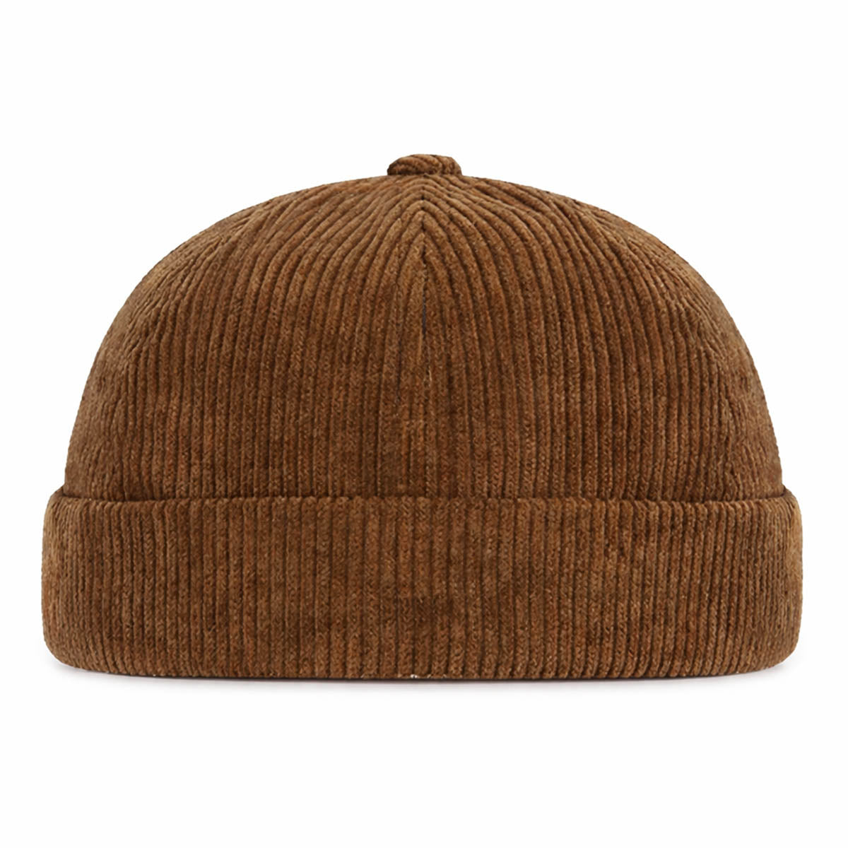 Braune Cord Docker Cap – Trendige Hafenmütze aus Kordsamt Unisex