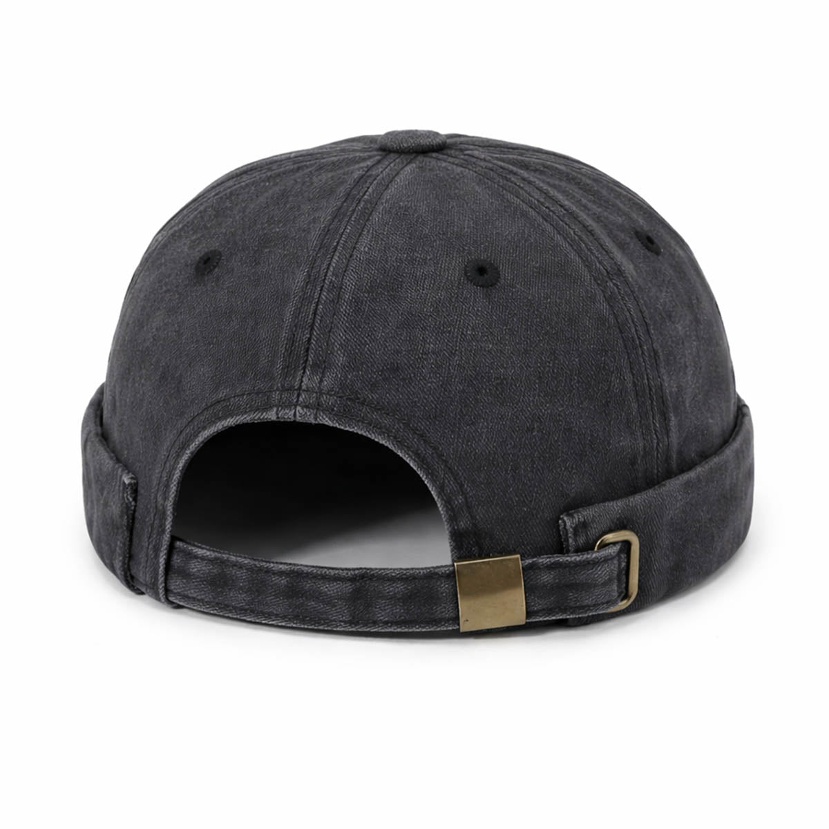 Docker Cap Dunkelgrau – Washed Hafenmütze aus Baumwolle