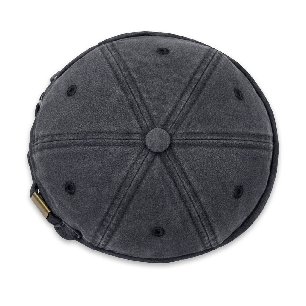 Docker Cap Dunkelgrau – Washed Hafenmütze aus Baumwolle