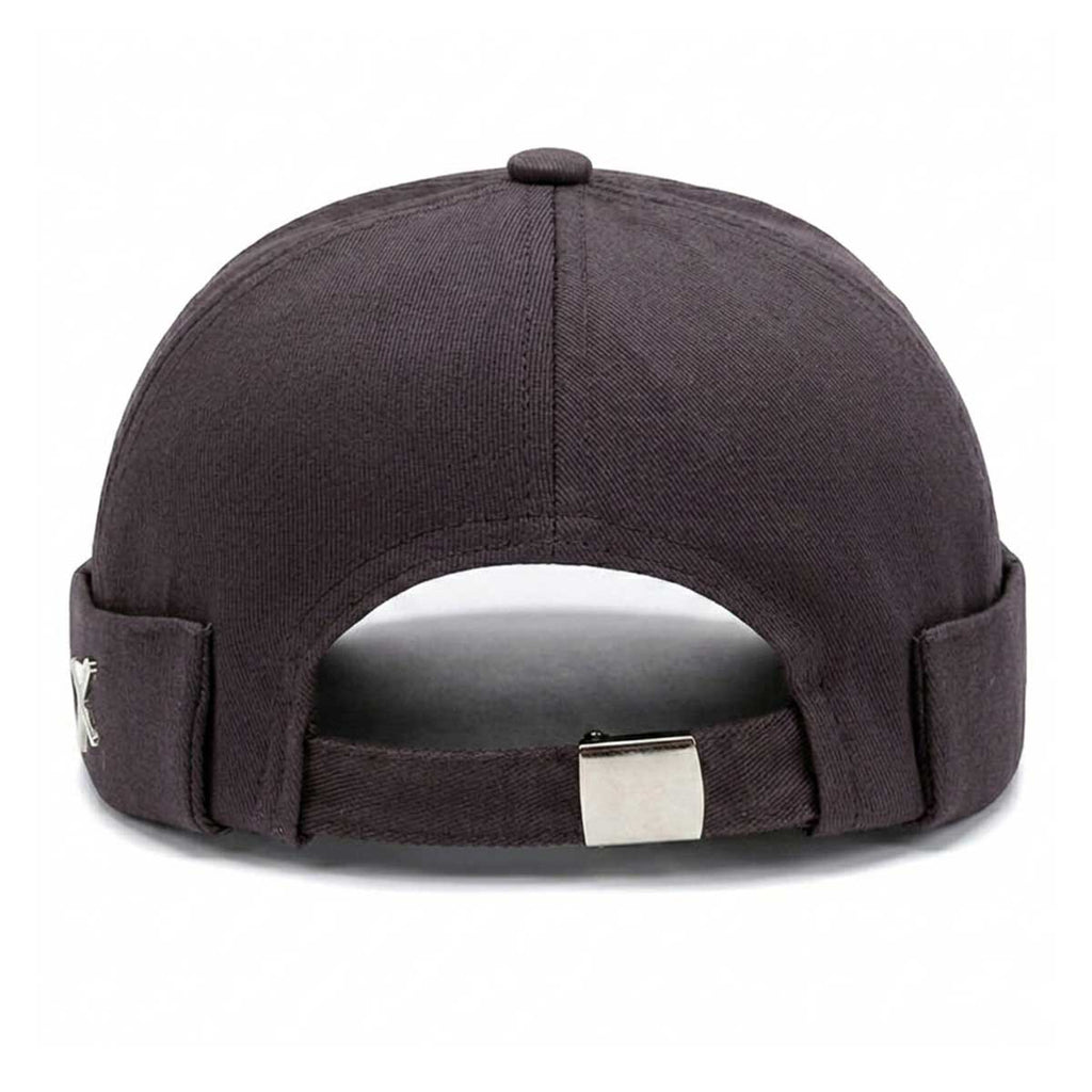 Docker Cap Mütze mit Emblem Grau