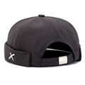 Docker Cap Mütze mit Emblem Grau