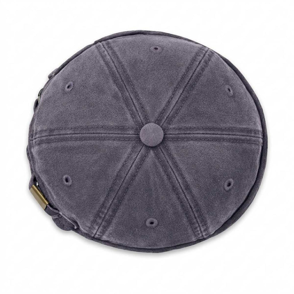 Docker Cap Graublau – Washed Hafenmütze aus Baumwolle