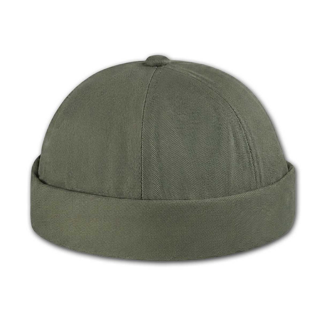 Atmungsaktive Docker Cap / Hafenmütze in Olivgrün – Unisex