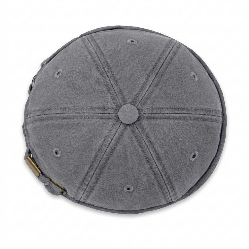 Docker Cap Hellgrau – Washed Hafenmütze aus Baumwolle