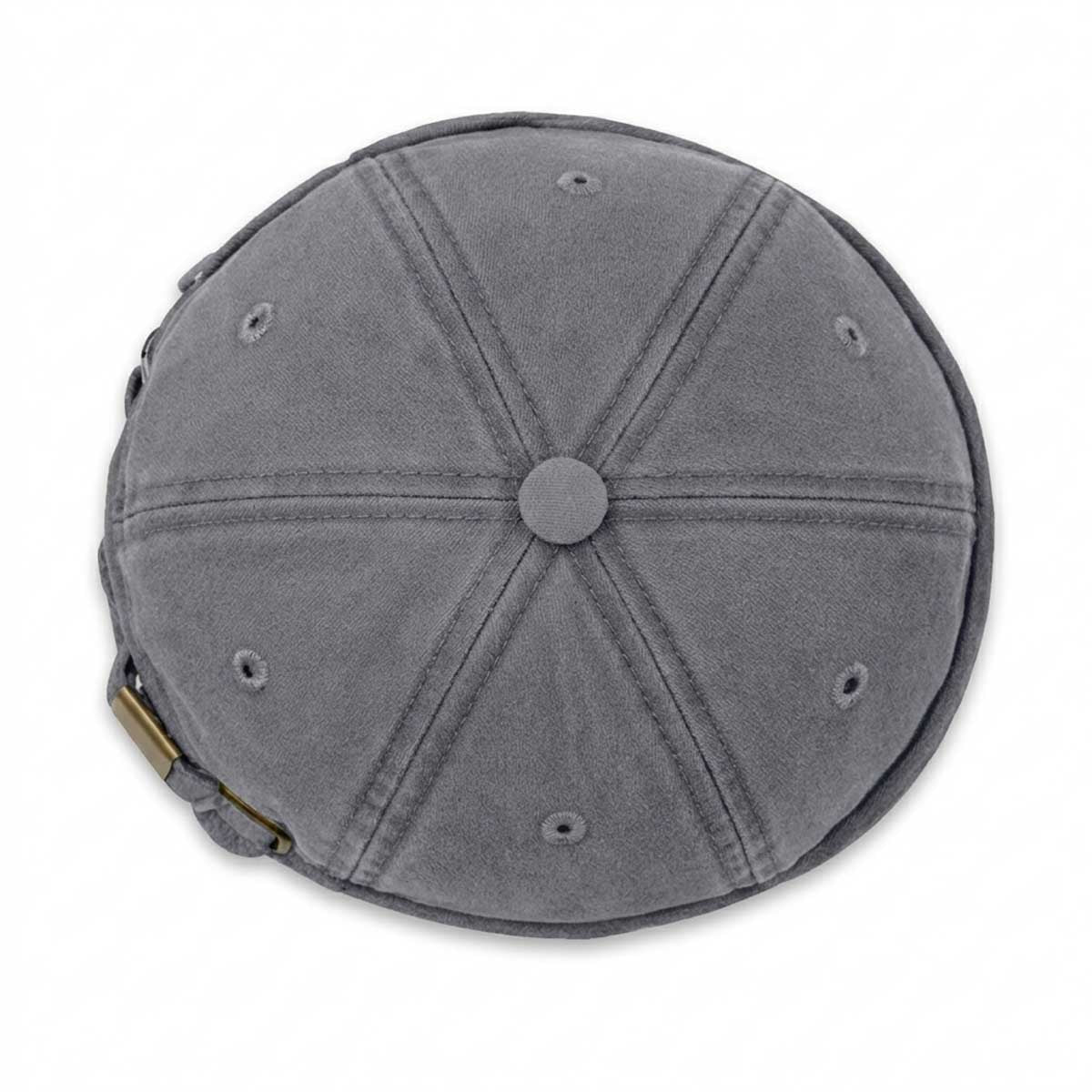 Docker Cap Hellgrau – Washed Hafenmütze aus Baumwolle