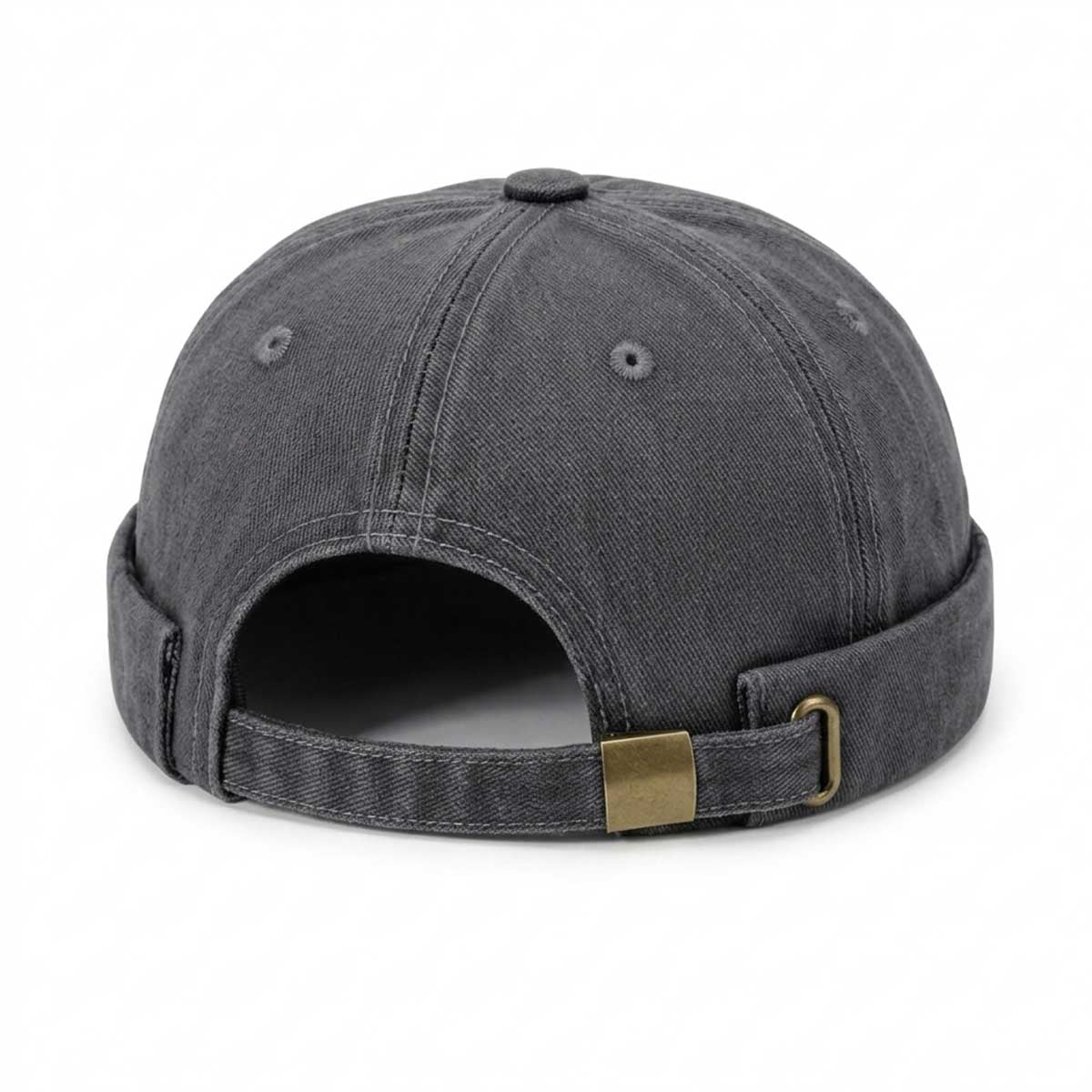 Docker Cap Hellgrau – Washed Hafenmütze aus Baumwolle
