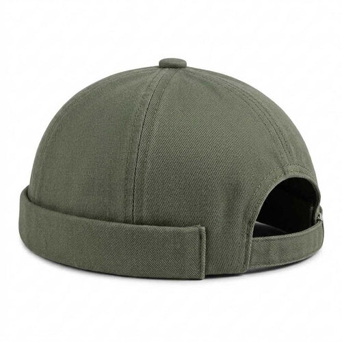 Atmungsaktive Docker Cap / Hafenmütze in Olivgrün – Unisex