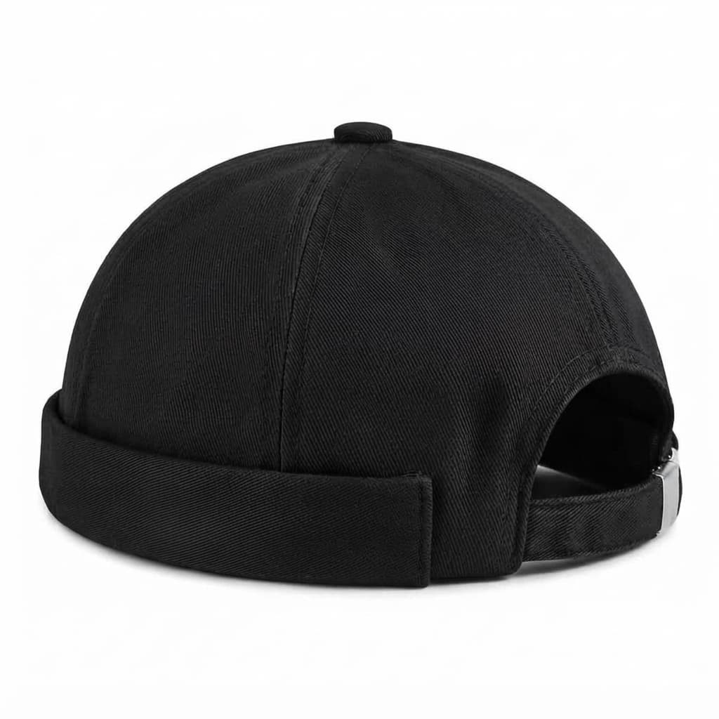 Atmungsaktive Docker Cap / Hafenmütze in Schwarz – Unisex