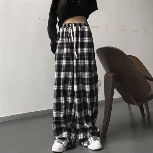 Damen Pyjama Hose Y2k